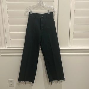 dark green zara marine jeans size 6